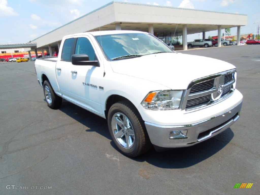 2012 Ram 1500 Big Horn Quad Cab - Bright White / Dark Slate Gray/Medium Graystone photo #5