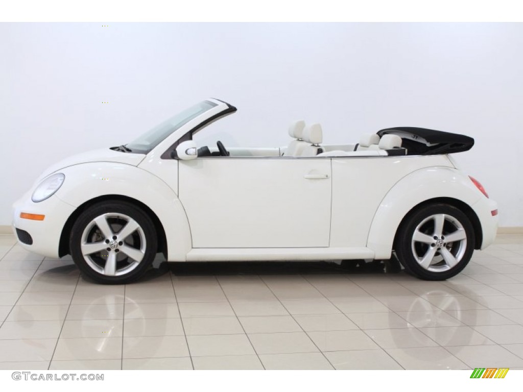 Campanella White 2007 Volkswagen New Beetle Triple White Convertible Exterior Photo #67066302