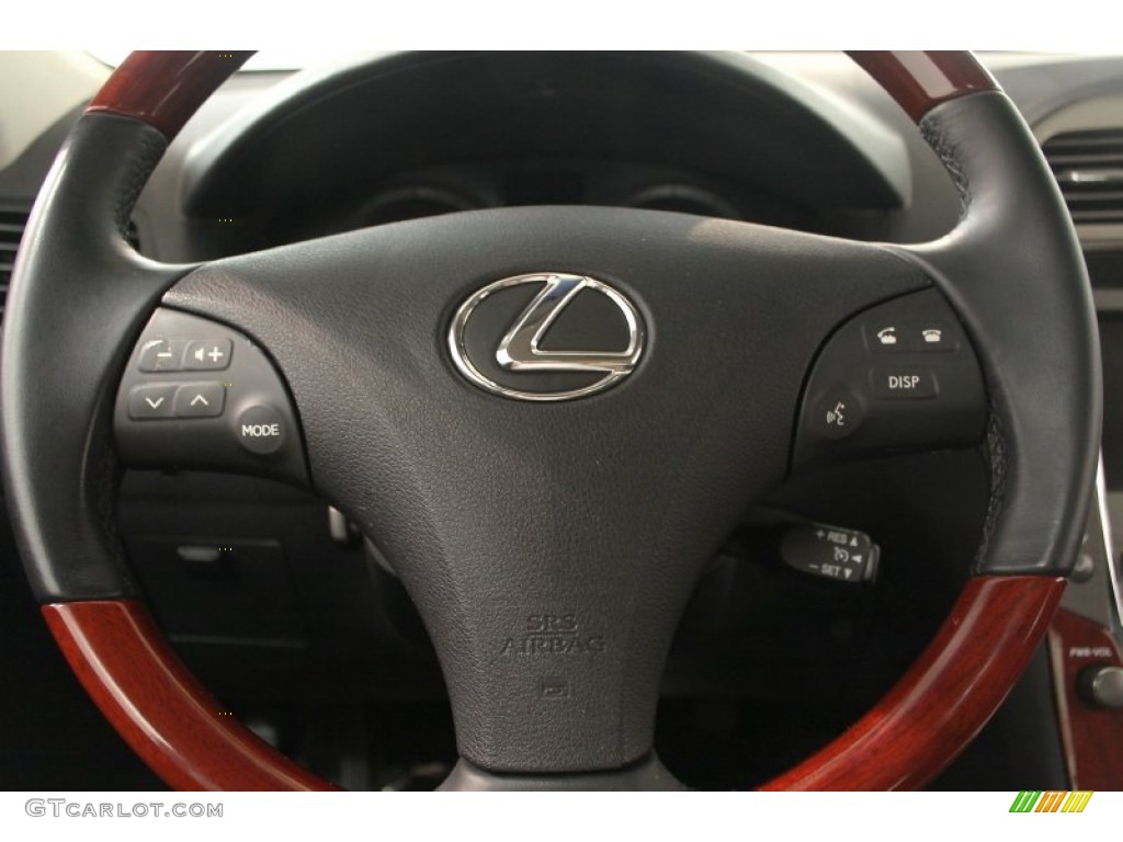2007 Lexus ES 350 Black Steering Wheel Photo #67068162