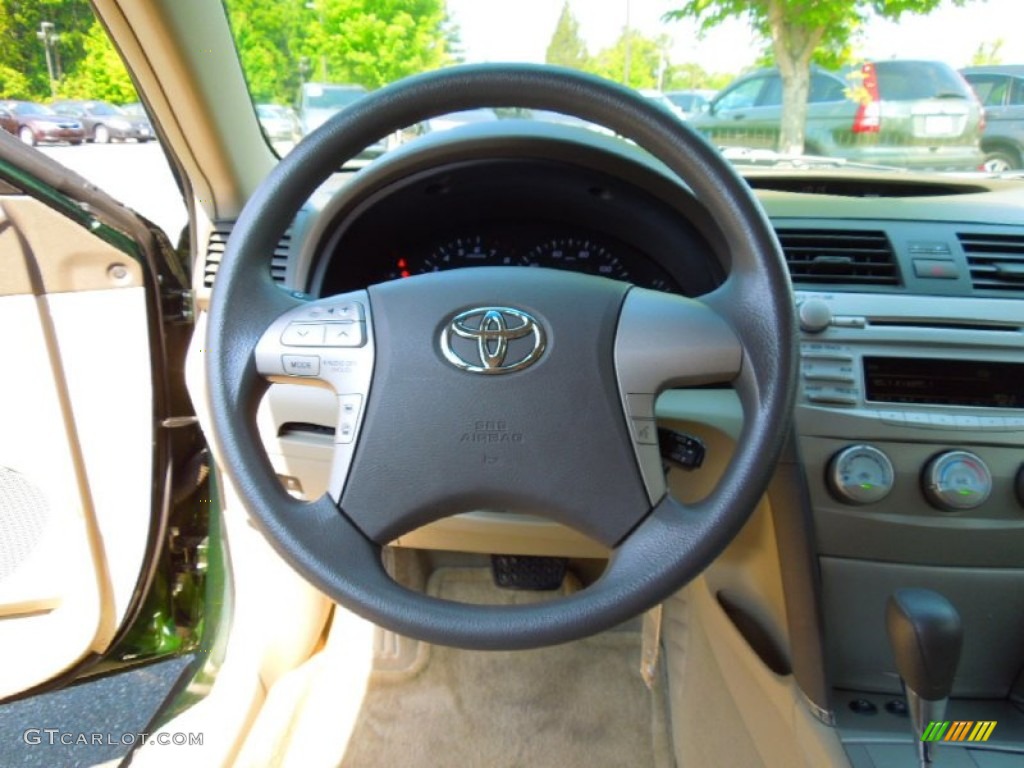 2010 Toyota Camry LE Bisque Steering Wheel Photo #67069362