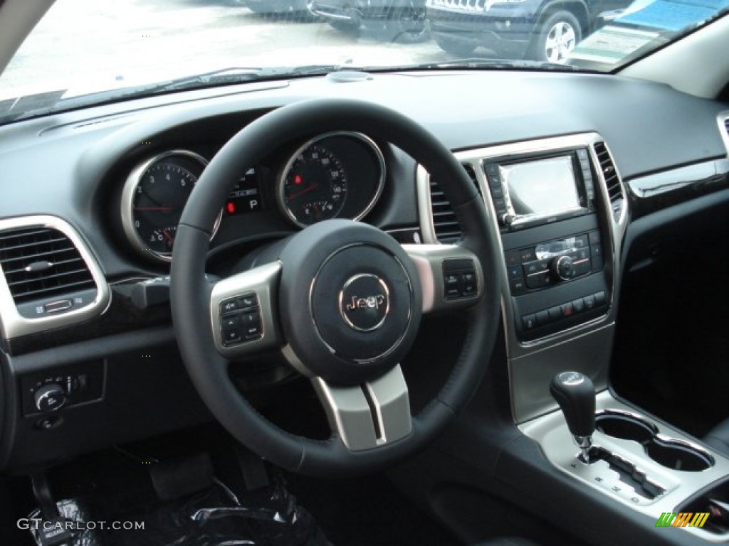 2012 Jeep Grand Cherokee Altitude 4x4 Black Steering Wheel Photo #67069554