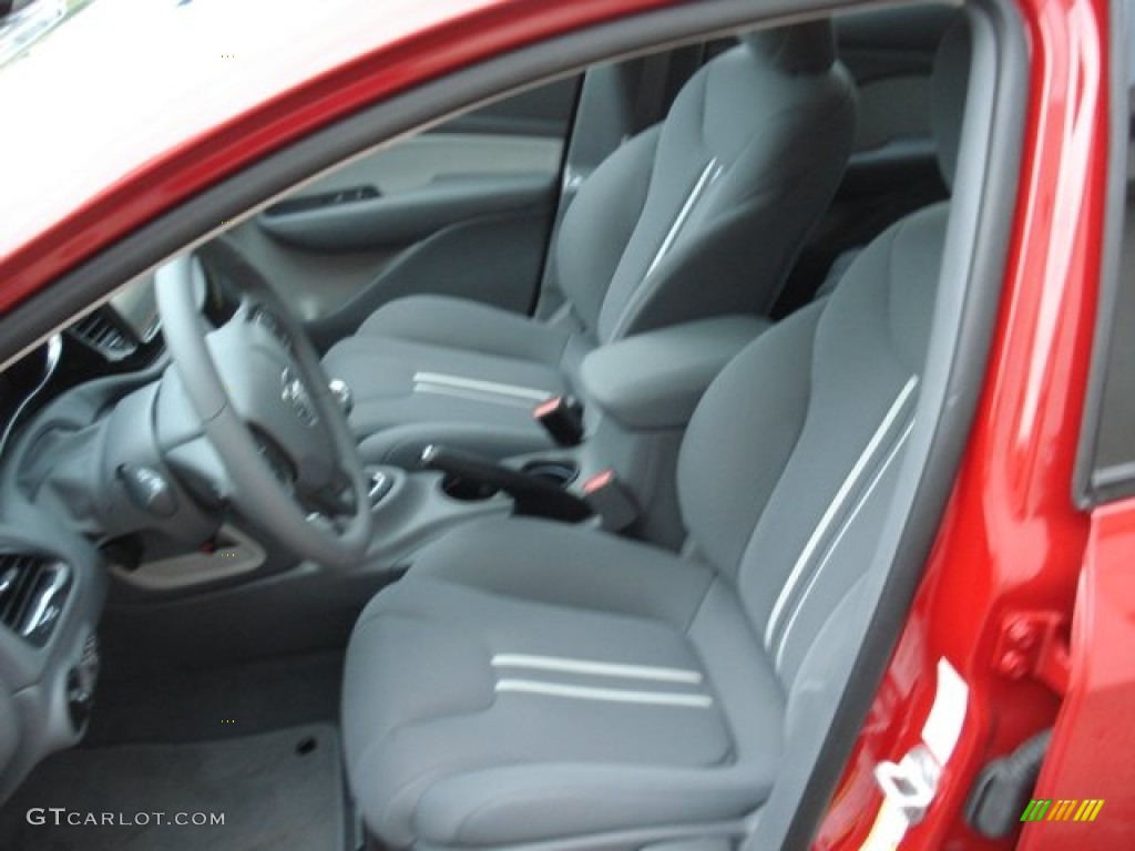 Black/Light Diesel Gray Interior 2013 Dodge Dart Rallye Photo #67069716