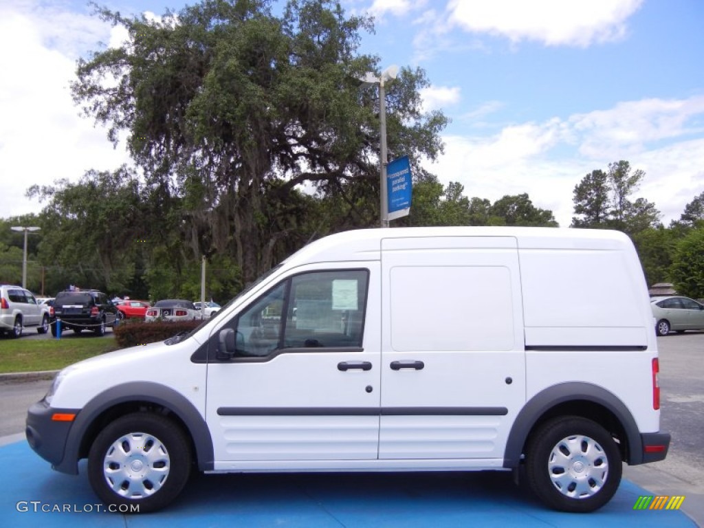 Frozen White 2012 Ford Transit Connect XL Van Exterior Photo #67070656
