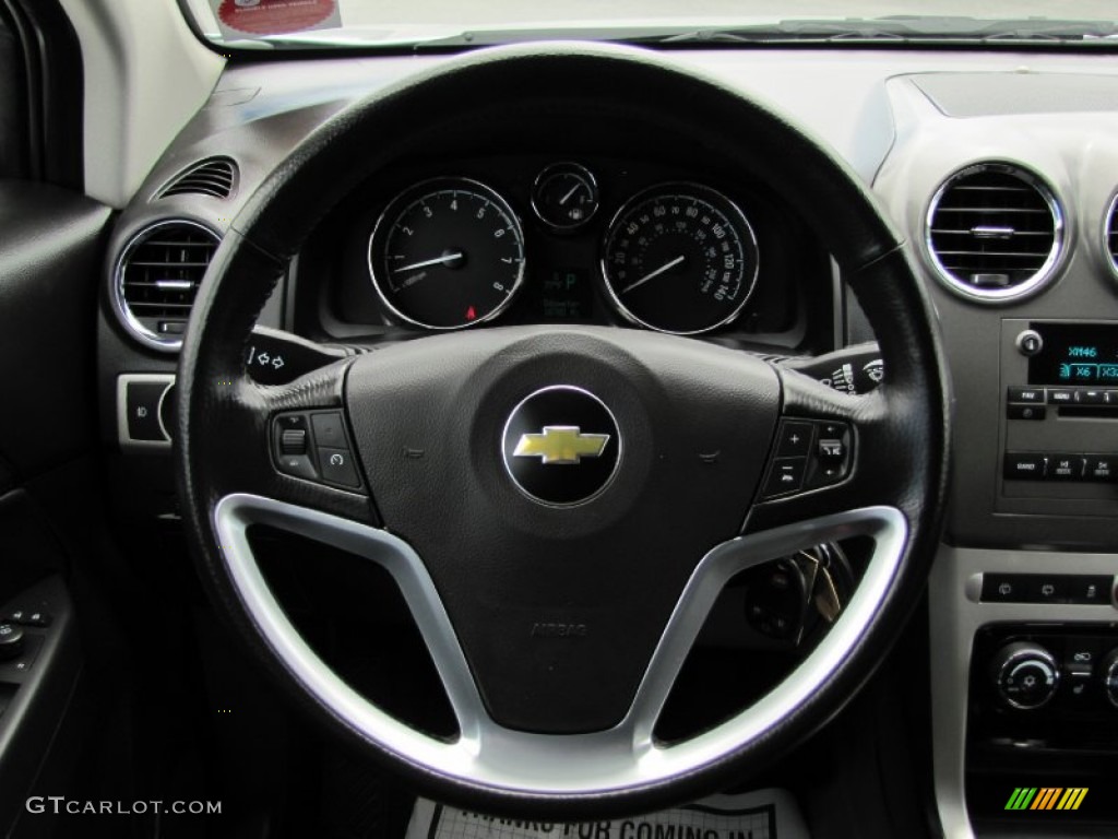 2012 Chevrolet Captiva Sport LTZ AWD Black Steering Wheel Photo #67070924
