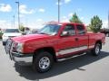 2004 Victory Red Chevrolet Silverado 1500 LS Extended Cab 4x4  photo #3
