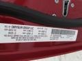 PRH: Inferno Red Crystal Pearl 2010 Dodge Caliber Mainstreet Color Code