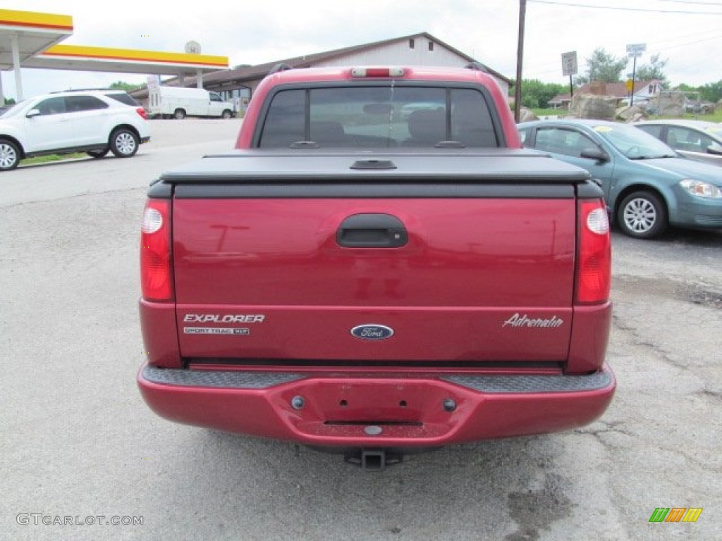 2004 Explorer Sport Trac Adrenalin 4x4 - Red Fire Metallic / Medium Dark Flint/Dark Flint photo #6