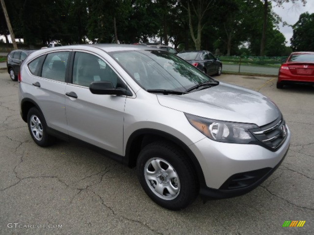 2012 CR-V LX 4WD - Alabaster Silver Metallic / Gray photo #6