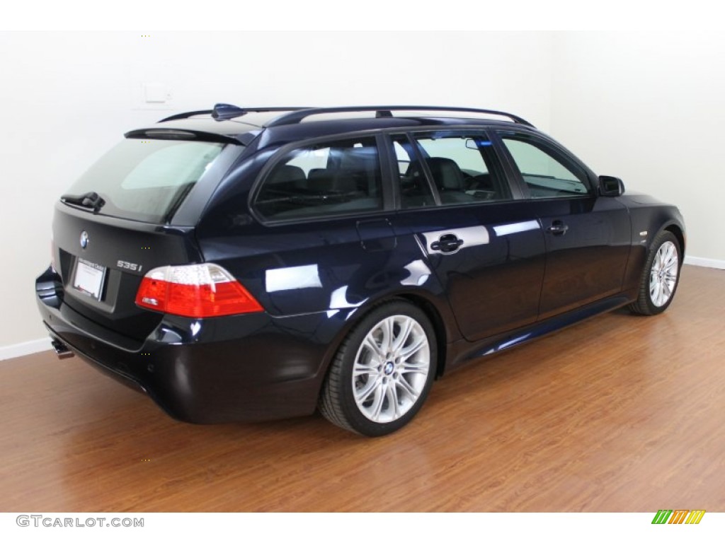 Carbon Black Metallic 2010 BMW 5 Series 535i xDrive Sports Wagon Exterior Photo #67074442