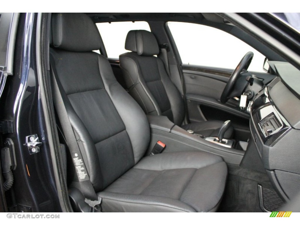 Black Interior 2010 BMW 5 Series 535i xDrive Sports Wagon Photo #67074529