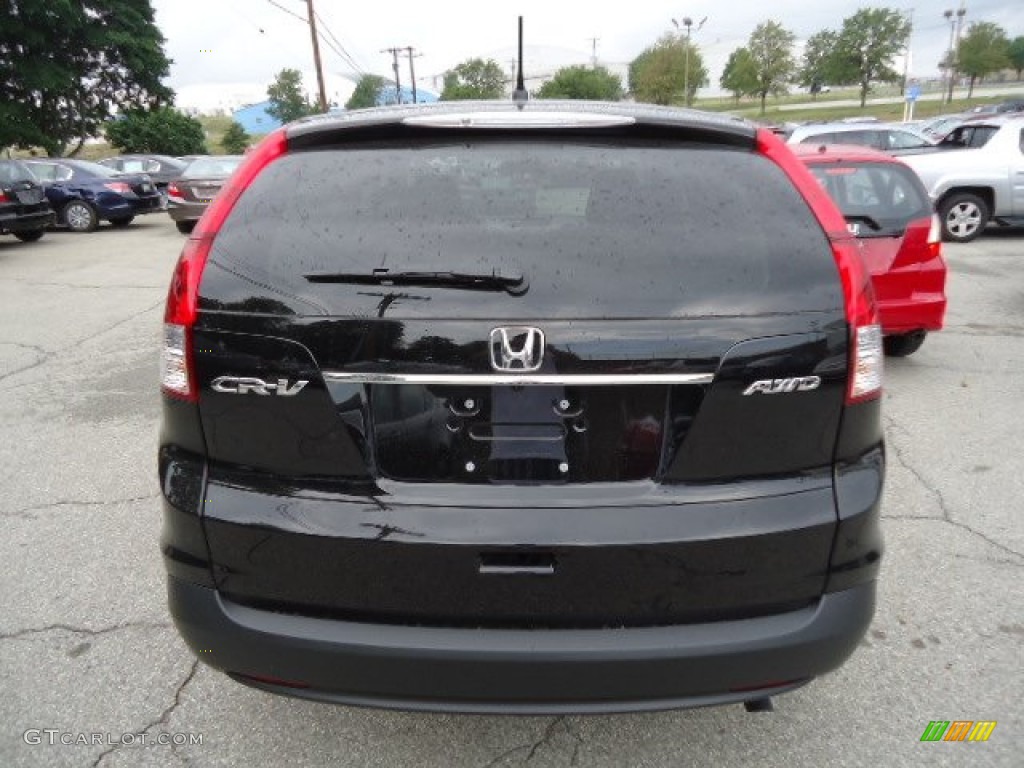 2012 CR-V EX 4WD - Crystal Black Pearl / Black photo #3