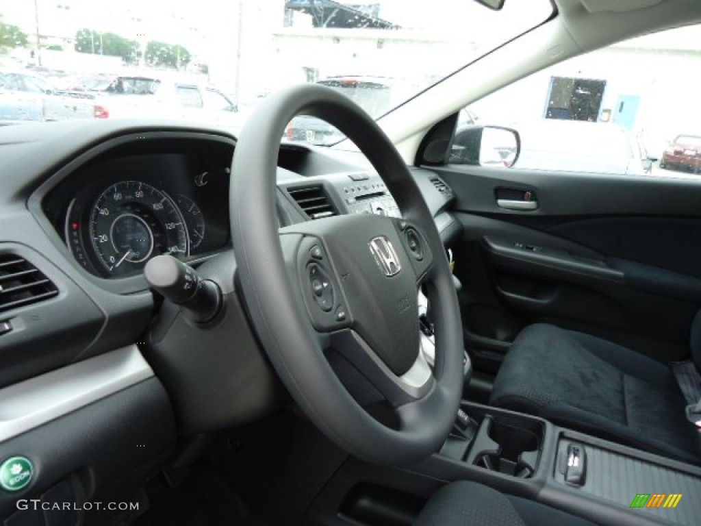 2012 CR-V EX 4WD - Crystal Black Pearl / Black photo #16