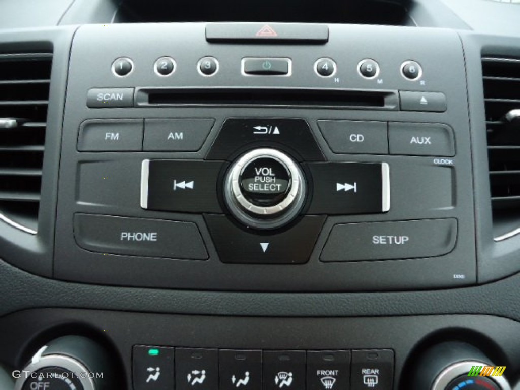 2012 CR-V EX 4WD - Crystal Black Pearl / Black photo #19