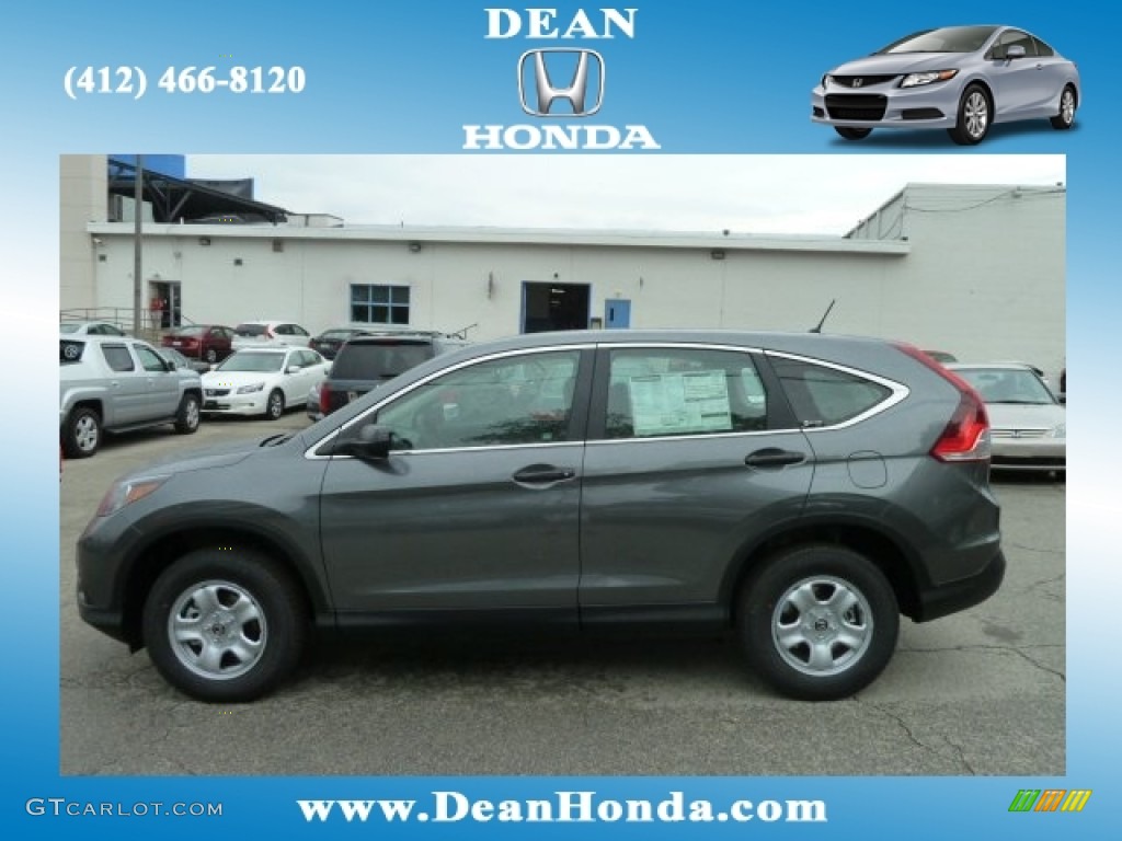 2012 CR-V LX 4WD - Polished Metal Metallic / Gray photo #1