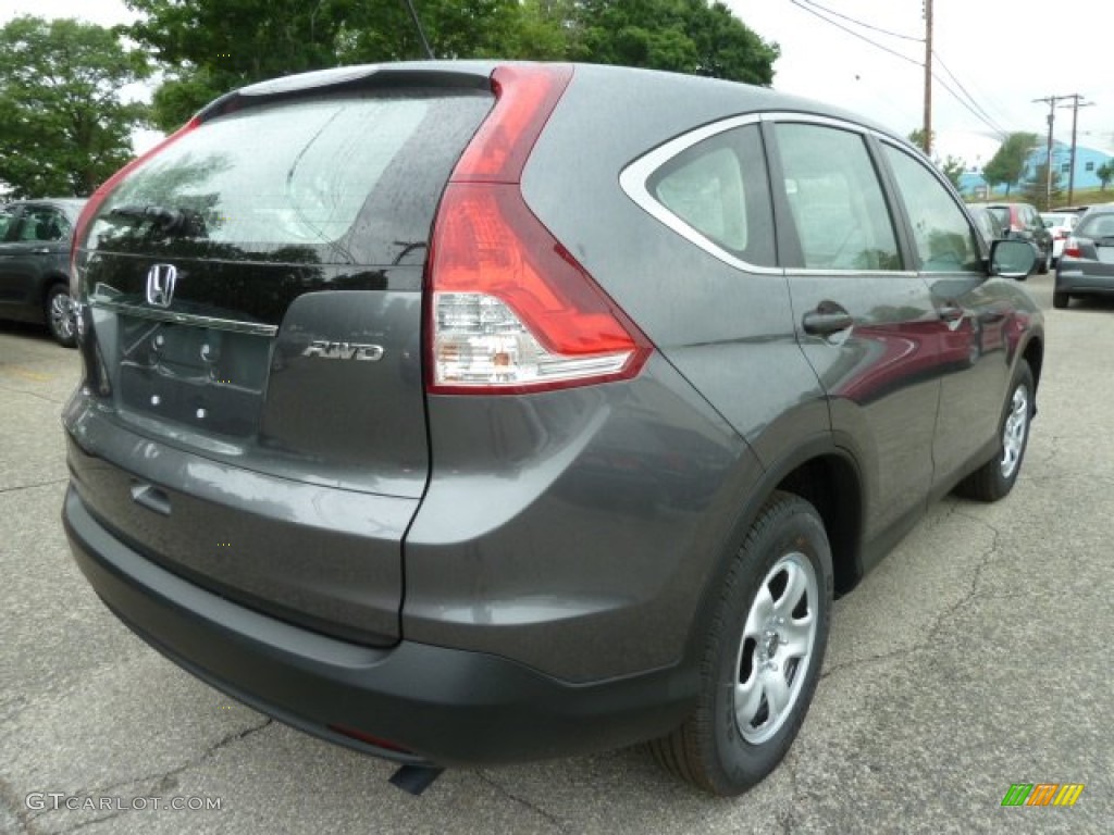 2012 CR-V LX 4WD - Polished Metal Metallic / Gray photo #4