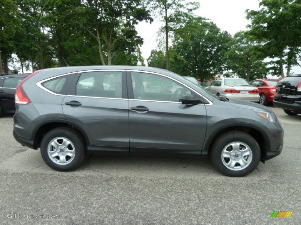 2012 CR-V LX 4WD - Polished Metal Metallic / Gray photo #5