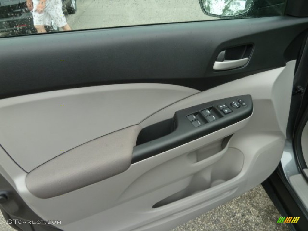 2012 CR-V LX 4WD - Polished Metal Metallic / Gray photo #14