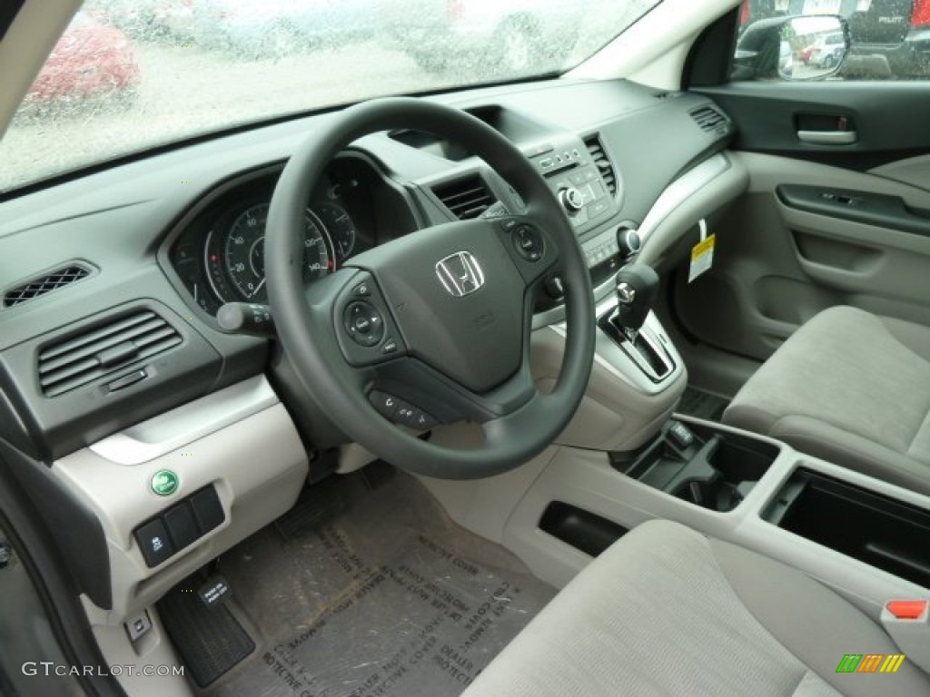 2012 CR-V LX 4WD - Polished Metal Metallic / Gray photo #15