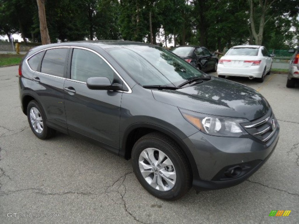 2012 CR-V EX 4WD - Polished Metal Metallic / Gray photo #6