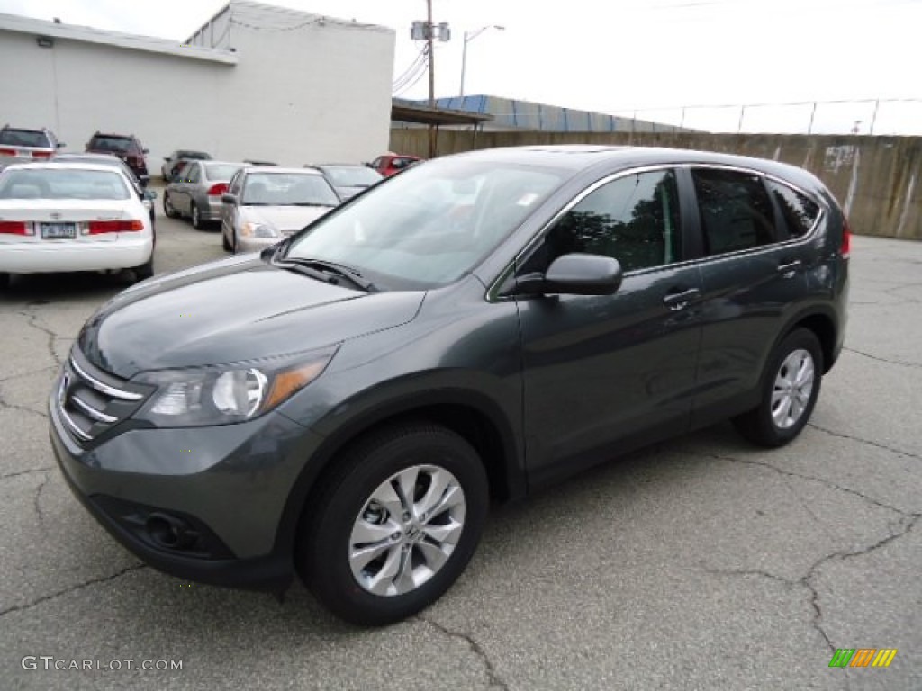 2012 CR-V EX 4WD - Polished Metal Metallic / Gray photo #8