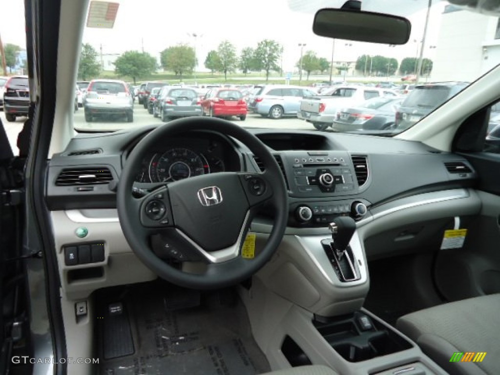 2012 CR-V EX 4WD - Polished Metal Metallic / Gray photo #12