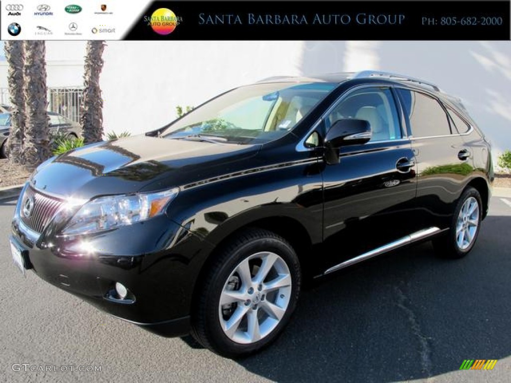 2010 RX 350 - Obsidian Black / Parchment/Brown Walnut photo #1