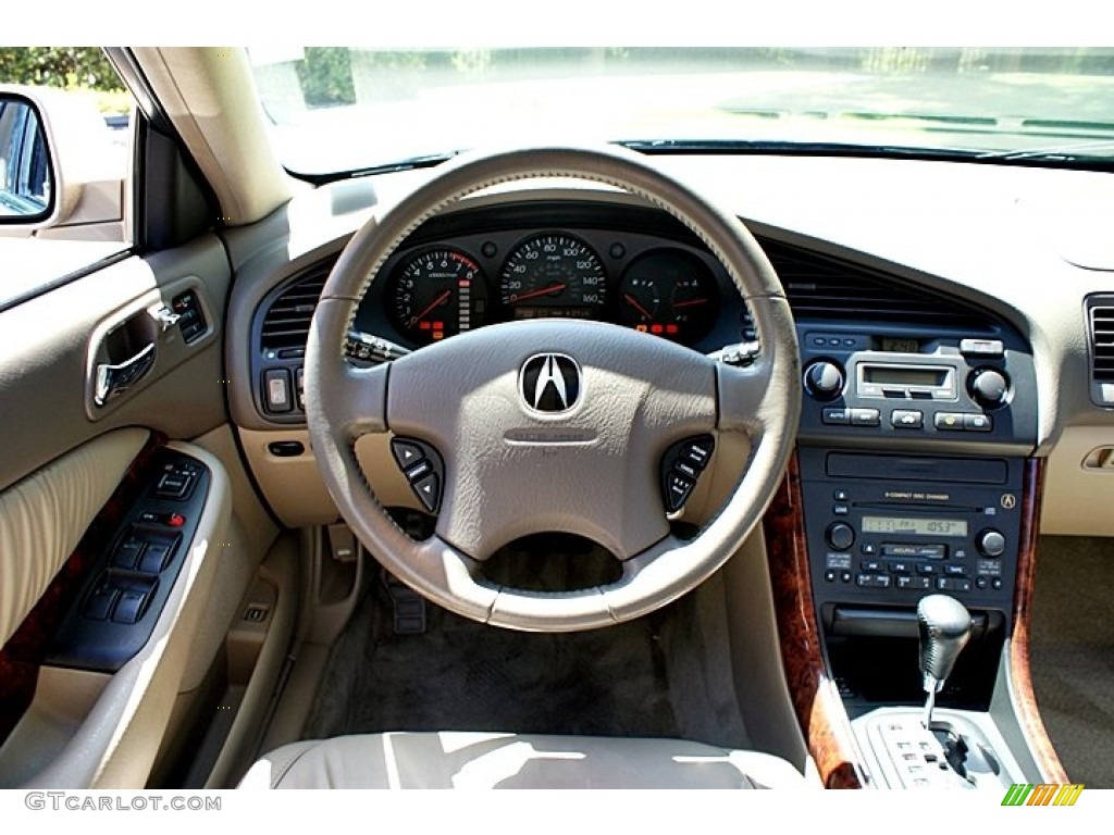 2003 Acura TL 3.2 Parchment Steering Wheel Photo #67077460