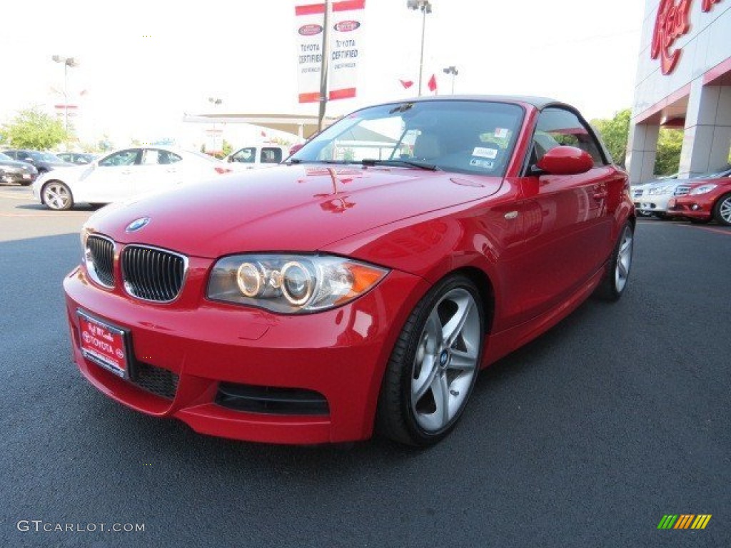 2008 1 Series 135i Convertible - Crimson Red / Savanna Beige photo #3