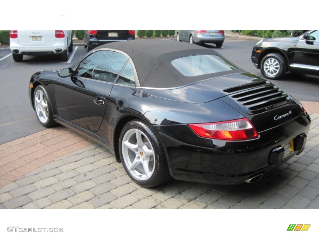 Black 2006 Porsche 911 Carrera 4 Cabriolet Exterior Photo #67077742