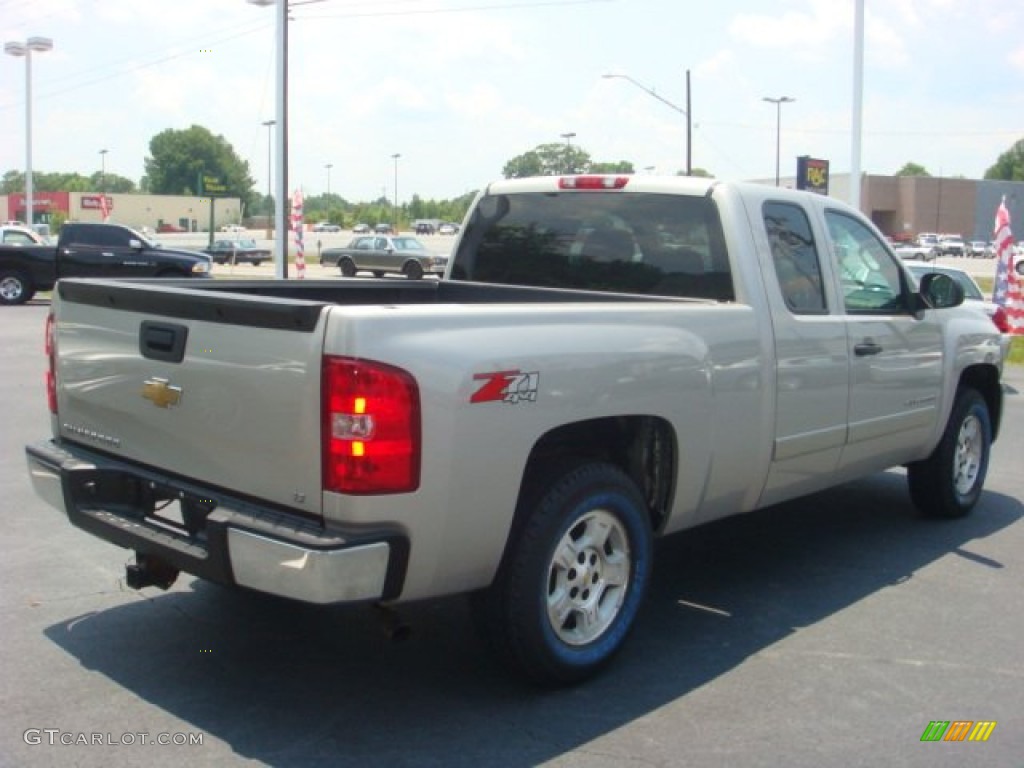 2008 Silverado 1500 LT Extended Cab 4x4 - Silver Birch Metallic / Light Cashmere/Ebony Accents photo #5