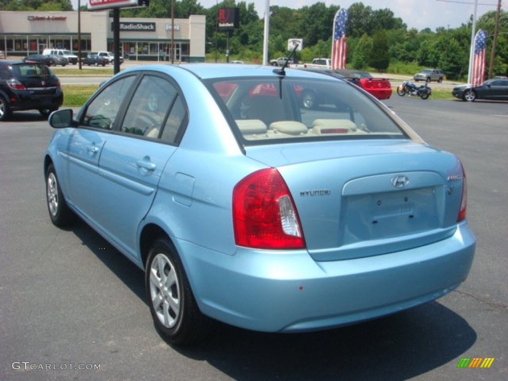 2010 Ice Blue Hyundai Accent GLS 4 Door 67073930 Photo 3 GTCarLot