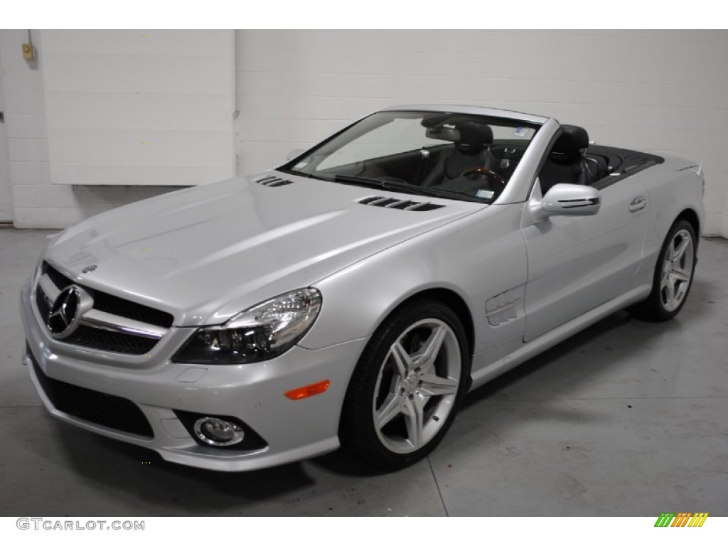 Iridium Silver Metallic 2009 Mercedes-Benz SL 550 Roadster Exterior Photo #67080835