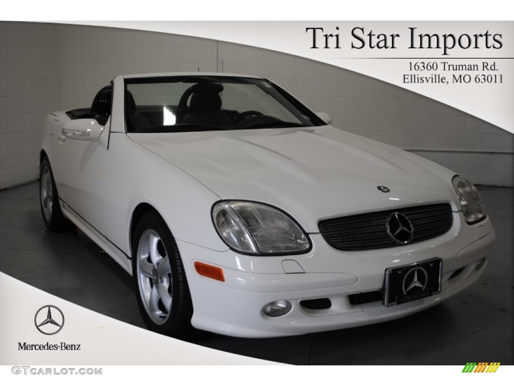 2002 SLK 320 Roadster - Alabaster White / Charcoal photo #1