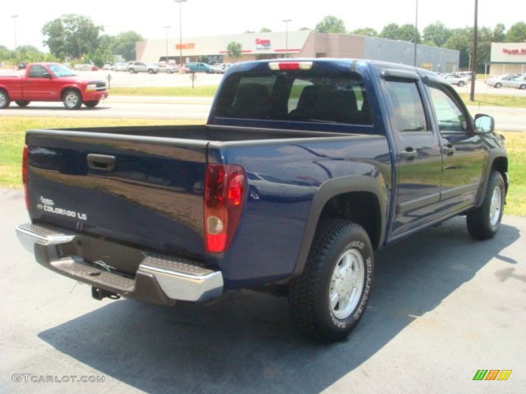 2004 Colorado LS Crew Cab 4x4 - Indigo Blue Metallic / Very Dark Pewter photo #5