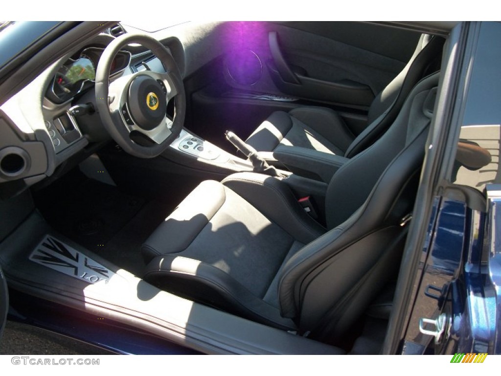 Ebony Black Leather Interior 2012 Lotus Evora 2+2 Photo #67081430