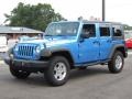 Surf Blue Pearl 2010 Jeep Wrangler Unlimited Islander Edition 4x4 Exterior
