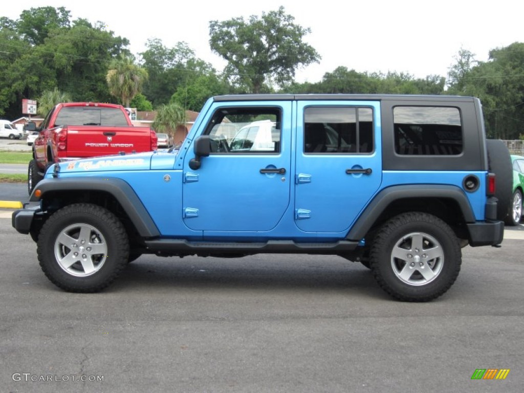 Surf Blue Pearl 2010 Jeep Wrangler Unlimited Islander Edition 4x4 Exterior Photo #67082152