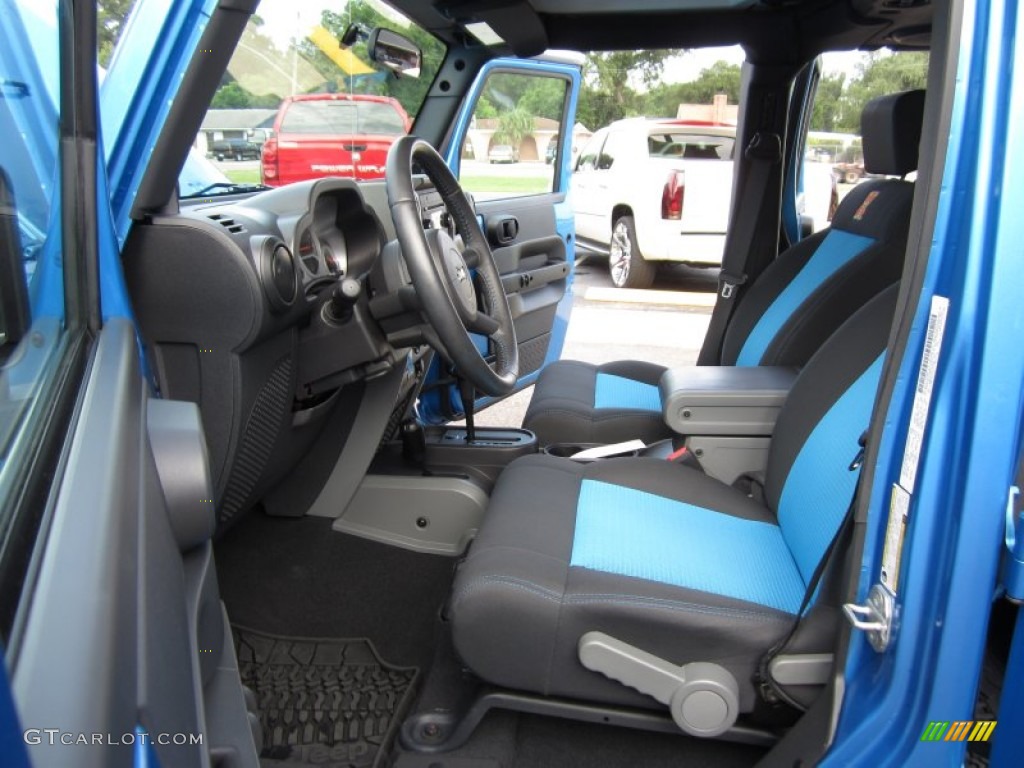 Dark Slate Gray/Blue Interior 2010 Jeep Wrangler Unlimited Islander Edition 4x4 Photo #67082296