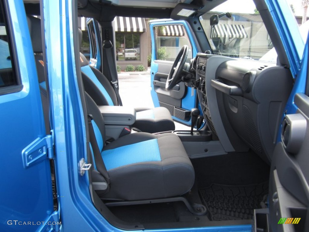 Dark Slate Gray/Blue Interior 2010 Jeep Wrangler Unlimited Islander Edition 4x4 Photo #67082335
