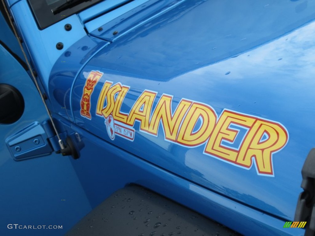2010 Jeep Wrangler Unlimited Islander Edition 4x4 Marks and Logos Photo #67082512