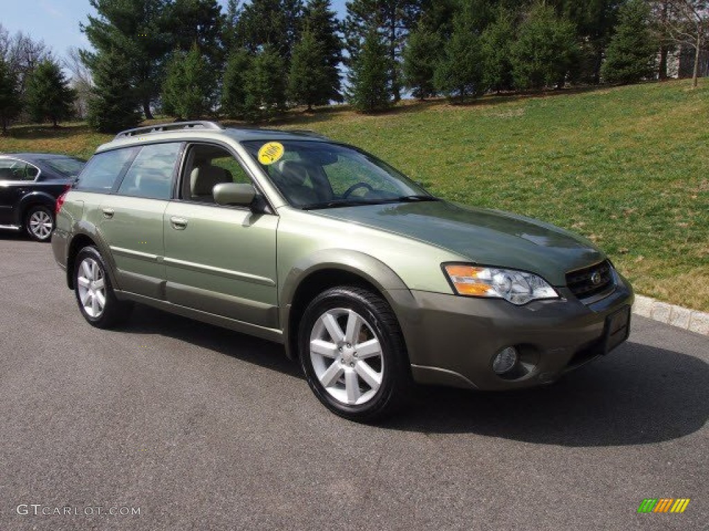 2006 Outback 2.5i Limited Wagon - Willow Green Opalescent / Taupe photo #1