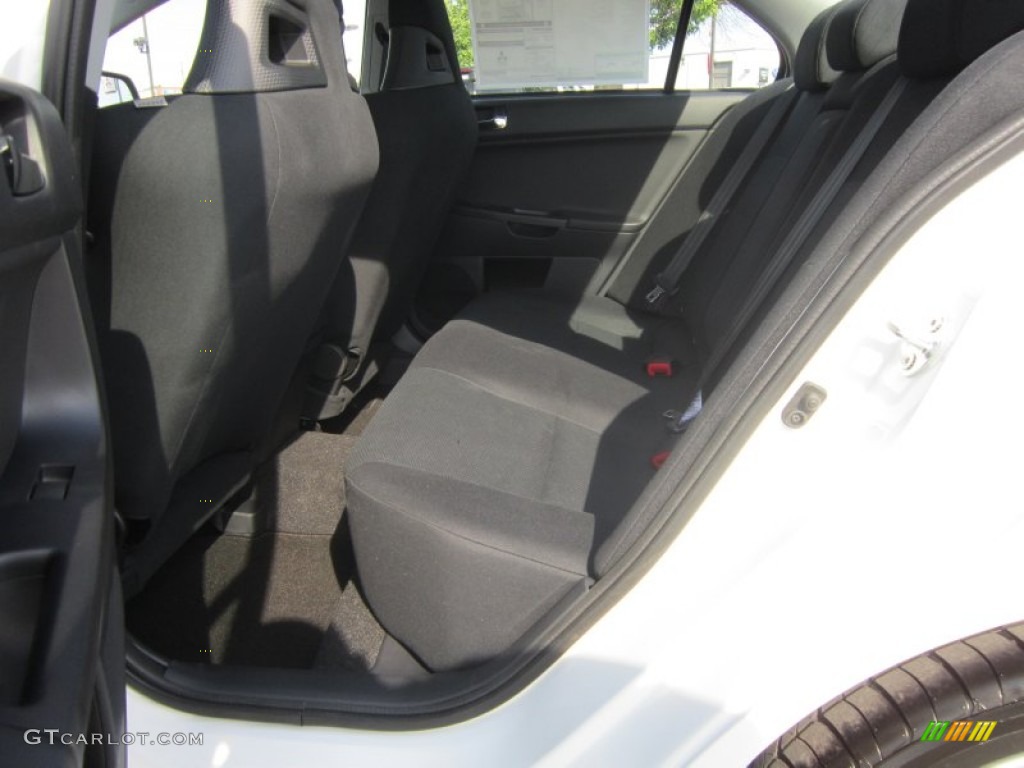 Black Recaro Interior 2012 Mitsubishi Lancer Evolution GSR Photo #67083844