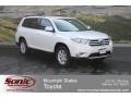 2012 Blizzard White Pearl Toyota Highlander V6 4WD  photo #1