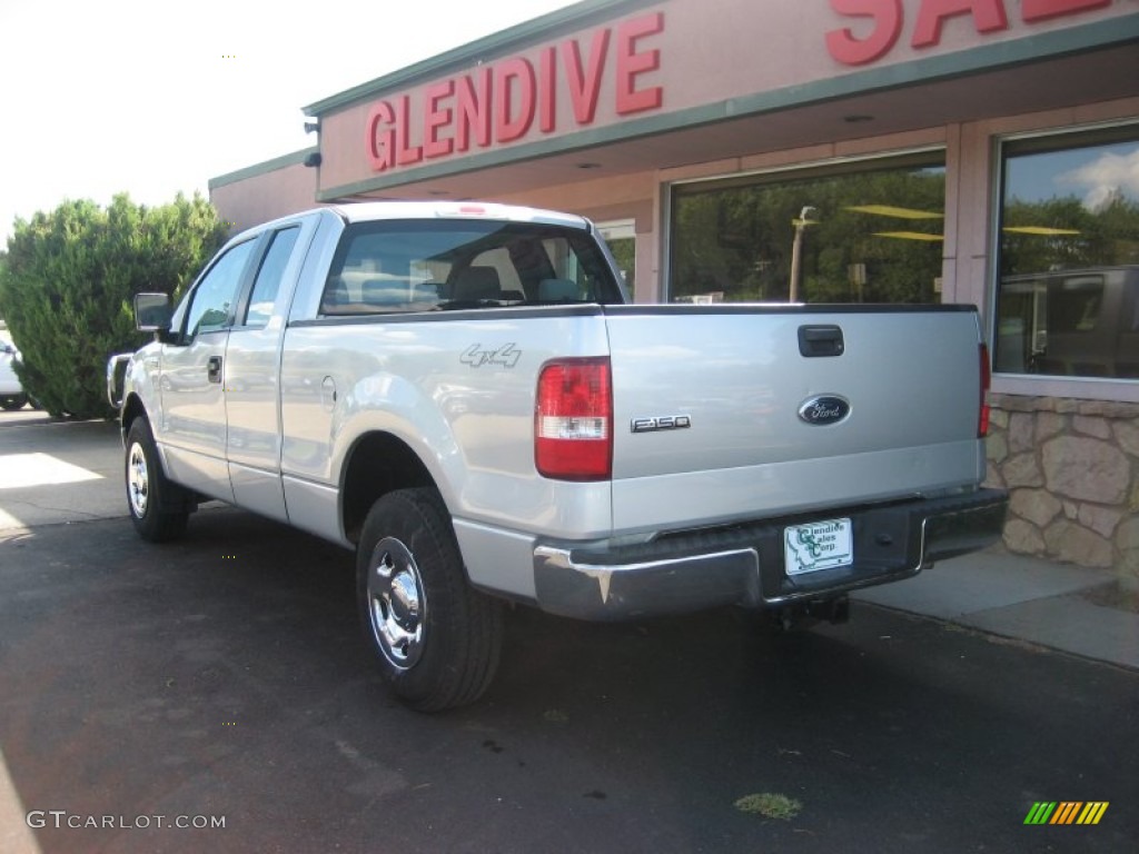 2005 F150 XL SuperCab 4x4 - Silver Metallic / Medium Flint Grey photo #5