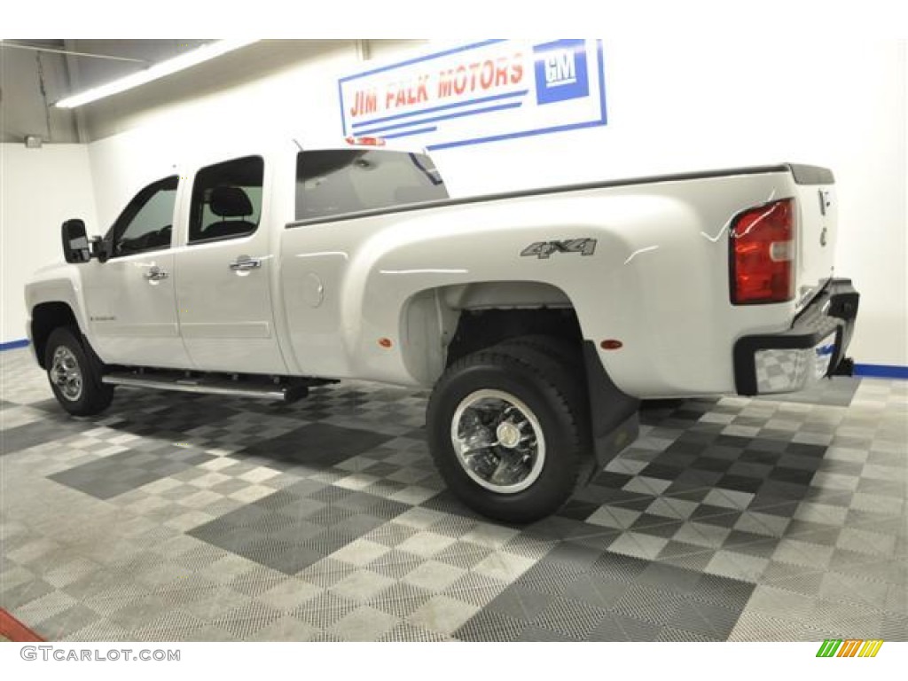 2008 Silverado 3500HD LT Crew Cab 4x4 Dually - Summit White / Ebony photo #7