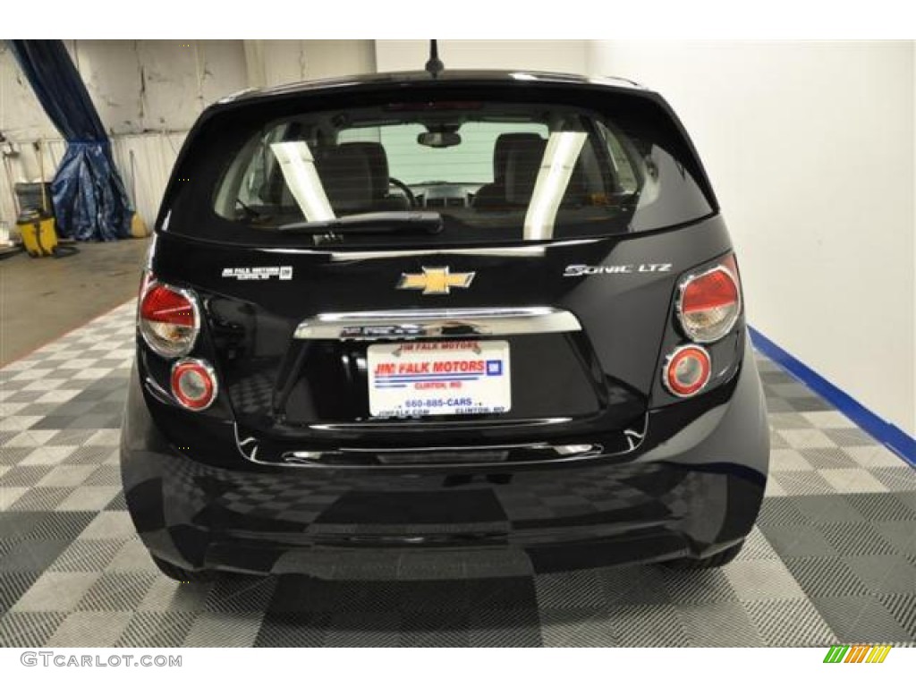 2012 Sonic LTZ Hatch - Black / Dark Pewter/Dark Titanium photo #5