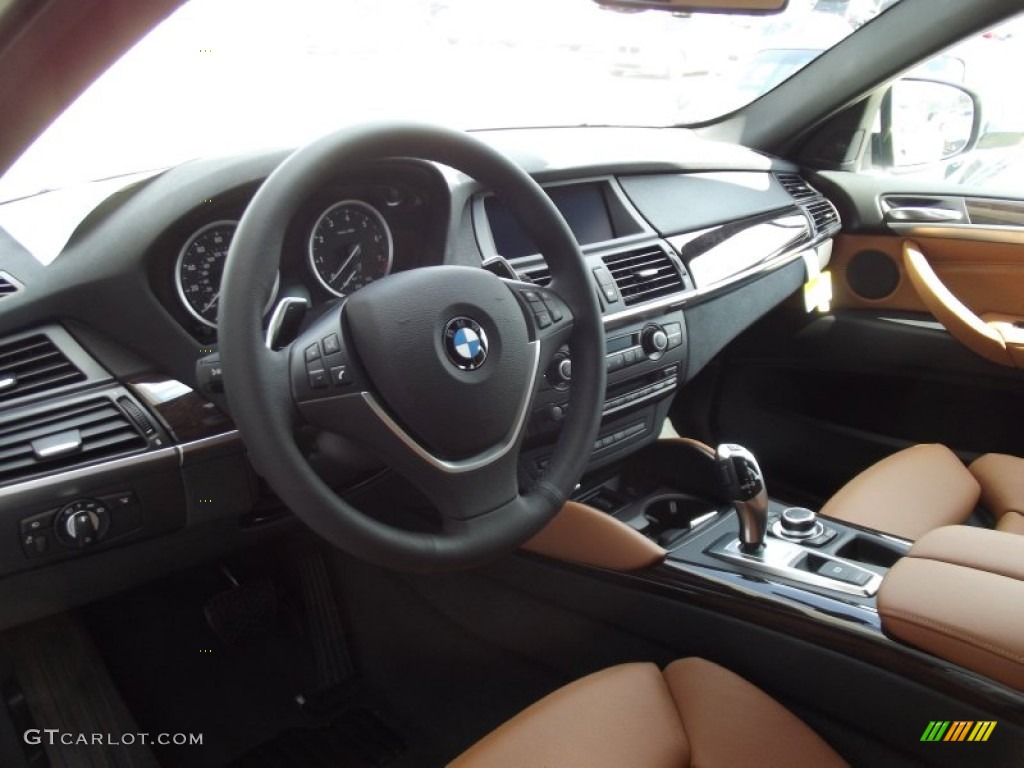 2013 BMW X6 xDrive50i Saddle Brown Dashboard Photo #67087531