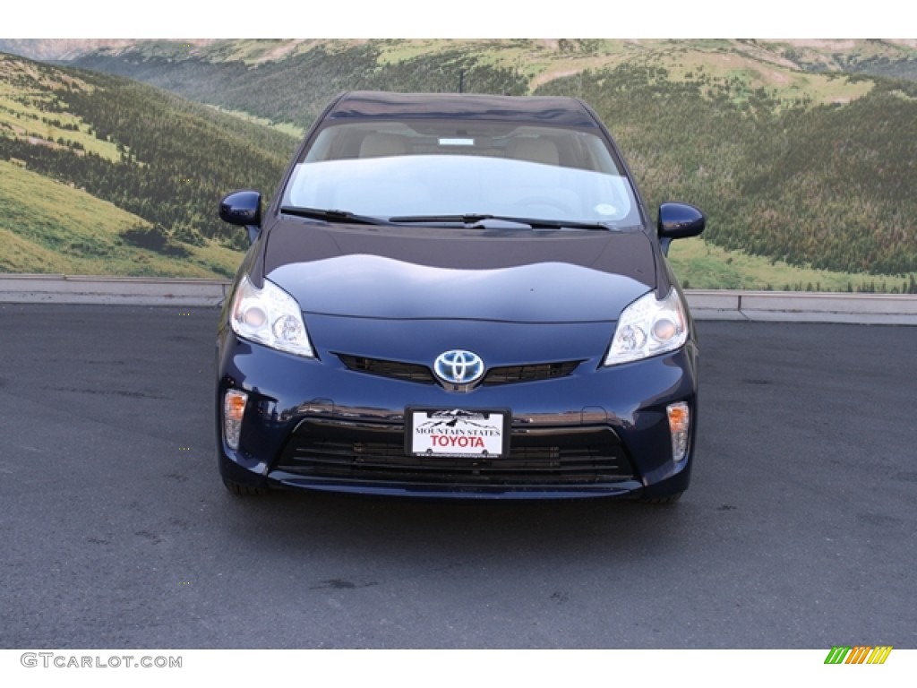 2012 Prius 3rd Gen Two Hybrid - Nautical Blue Metallic / Misty Gray photo #4