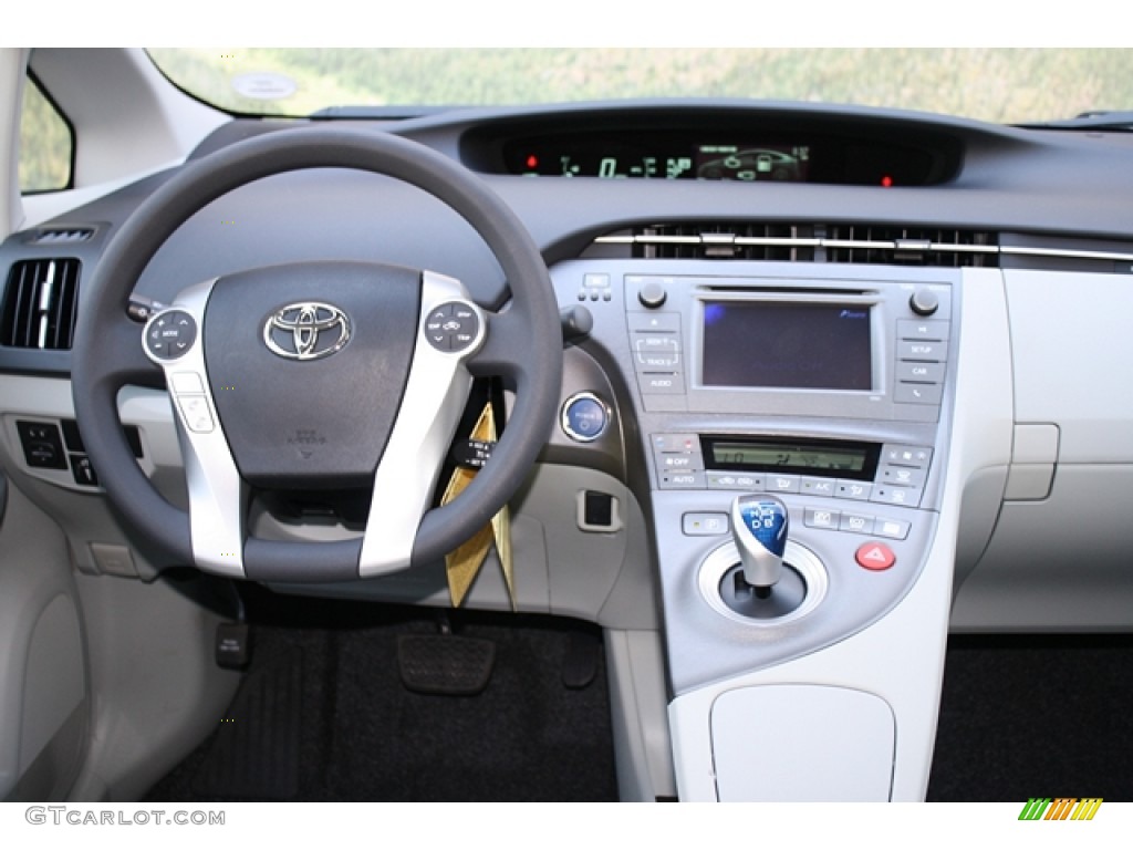 2012 Toyota Prius 3rd Gen Two Hybrid Misty Gray Dashboard Photo #67087711