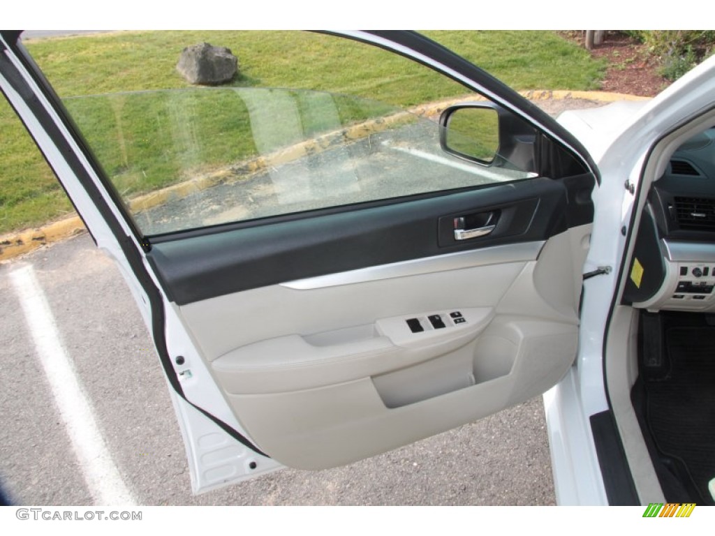 2010 Subaru Legacy 2.5i Sedan Warm Ivory Door Panel Photo #67088386
